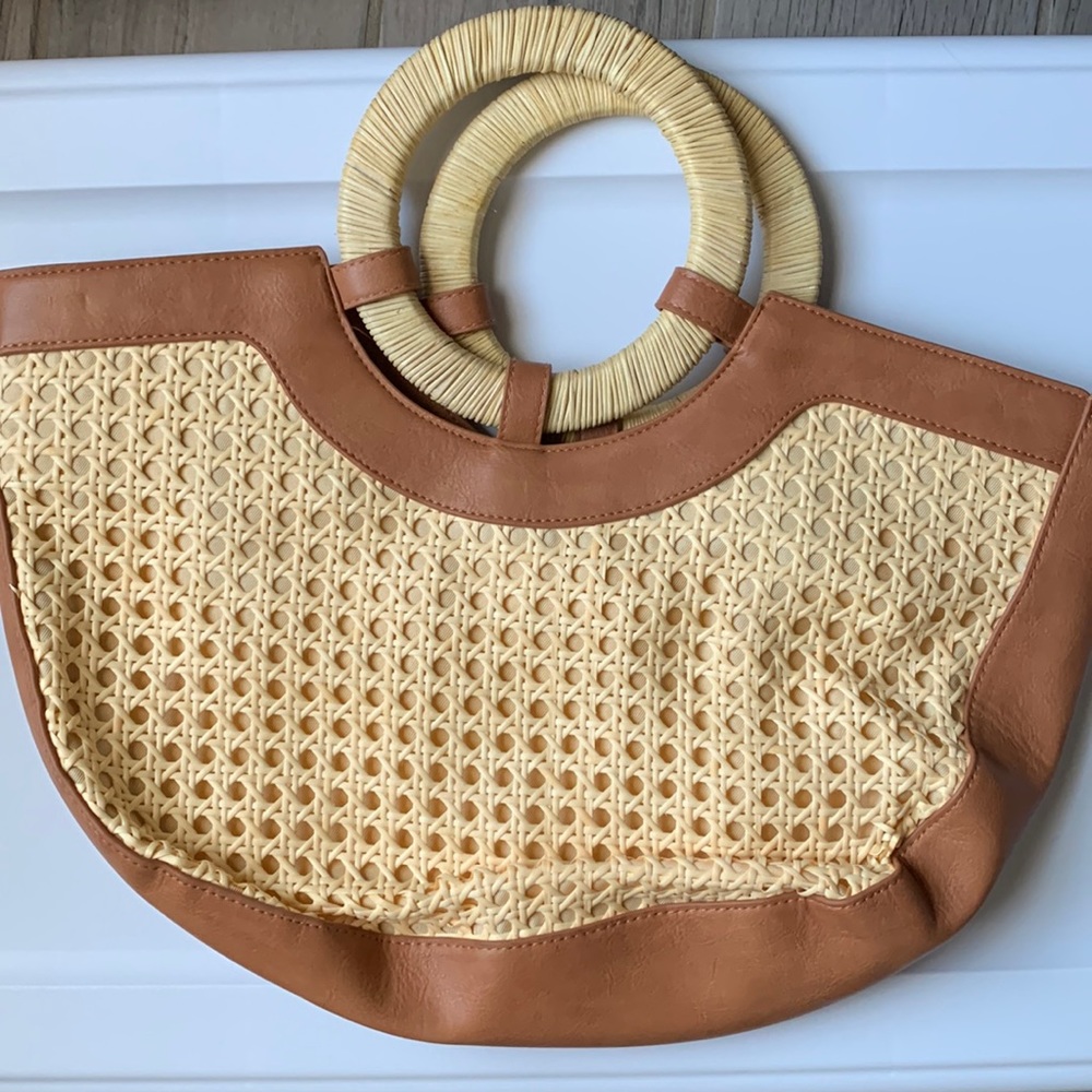 Bamboo rattan purse